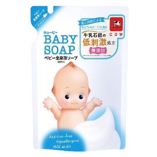 キューピー 全身ベビーソープ泡タイプ替350ml 牛乳石鹸共進社 返品種別A