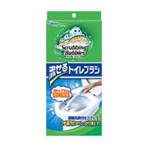 スクラビングバブル シャット 流せるトイレブラシ 本体 ジョンソン 返品種別A