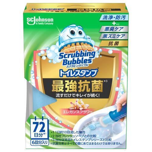 スクラビングバブル トイレスタンプ最強抗菌 エレガンスフラワー 本体 ジョンソン 返品種別A