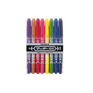 マッキー 極細 8色セット MCF-8C ( 1セット )/ : 爽快ドラッグ - 通販