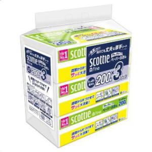 スコッティ ファイン ペーパーふきん サッとサッと 3コパック 日本製紙クレシア 返品種別A