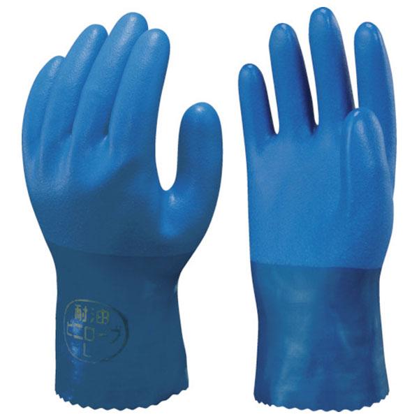 ショーワグローブ 簡易包装耐油ビニローブ Lサイズ (10双入) 塩化ビニール手袋 (裏布付) NO...