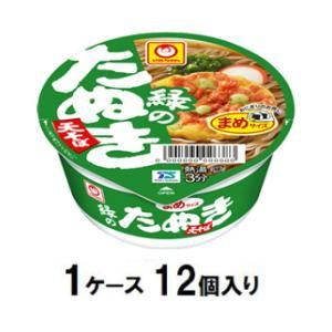 東洋水産 マルちゃん 緑のまめたぬき天そば(西向け)45g(1ケース12個入