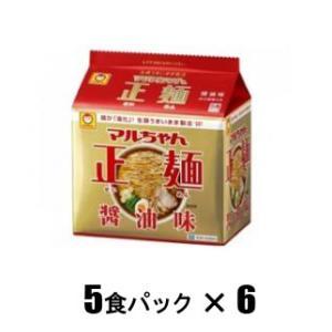 マルちゃん正麺 醤油味(5食パック×6) 東洋水産 返品種別B｜joshin
