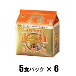 マルちゃん正麺 味噌味(5食パック×6) 東洋水産 返品種別B｜joshin