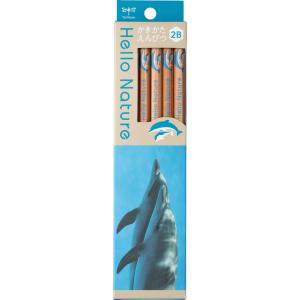 トンボ鉛筆 鉛筆 ハローネイチャー かきかたえんぴつ(ハンドウイルカ/ 2B) TOMBOW KB-KHNDL2-2B 返品種別A