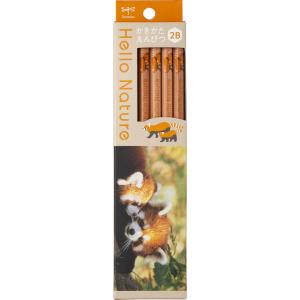トンボ鉛筆 鉛筆 ハローネイチャー かきかたえんぴつ(レッサーパンダ/ 2B) TOMBOW KB-KHNLP2-2B 返品種別A