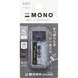 トンボ鉛筆 修正テープ モノポケット 4m(5mm/ ブラック) TOMBOW CT-CM5C10 返品種別A
