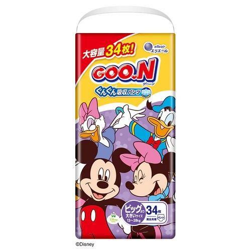 グーン ぐんぐん吸収パンツ BIGより大きいサイズ 34枚 大王製紙 返品種別A
