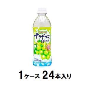 つぶつぶナタデココ入り白ぶどう 500ml(1ケース24本入) サンガリア 返品種別A