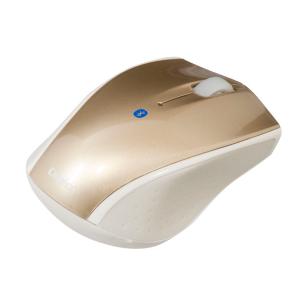 ナカバヤシ 小型 Bluetooth 3ボタンBlueLEDマウス (ゴールド) MUS-BKT99NGL 返品種別A｜joshin