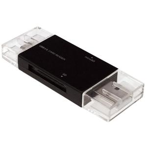 ナカバヤシ USB2.0 Type−C＆A カードリーダー・ライター (ブラック) CRW-DCSD88BK 返品種別A｜joshin