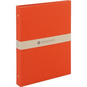 ナカバヤシ テラコッタ バインダー式ポケットアルバム Lサイズ 120枚収納 Nakabayashi TER-L3Y-140-R