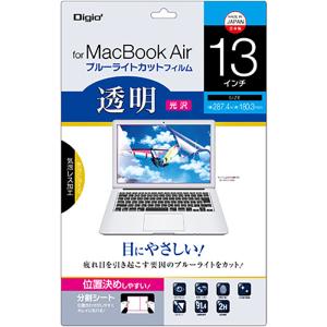ナカバヤシ Macbook Air 13インチ用 液晶保護フィルム 透明ブルーライトカット SF-MBA13FLKBC 返品種別A｜joshin