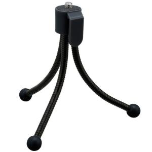 ナカバヤシ ミニ三脚 フレキシブル(ブラック) DCA-110BK 返品種別A