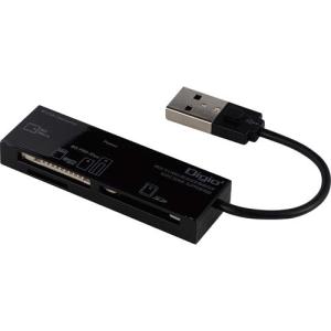 ブラック CRW-5M52NBK ナカバヤシ USB2.0マルチカードリーダー/ライター USB2.0