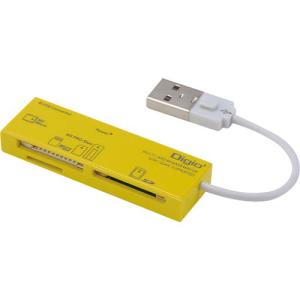 ナカバヤシ USB2.0 マルチカードリーダー・ライター(イエロー) CRW-5M52NY 返品種別A｜joshin