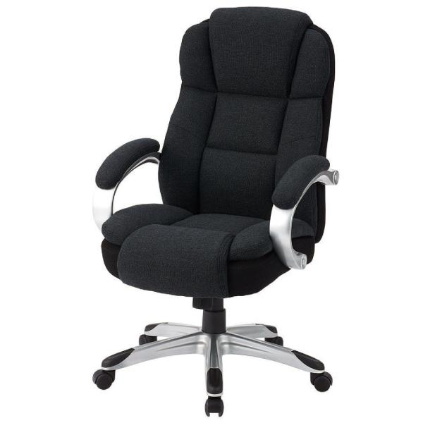 ナカバヤシ ファブリックポケットコイルチェア(ブラック) CCF-501BK 返品種別A