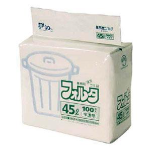 sanipak 日本サニパック F-4H環優包装フォルタ45L白半透明 F4HHCL 返品