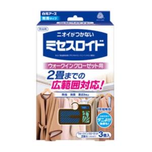 ミセスロイド ウォークインクローゼット用3個入 1年防虫 白元アース 返品種別A｜joshin