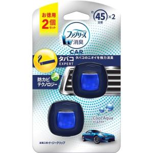 ファブリーズ クルマ イージークリップ タバコエキスパート クールアクア 2．2mlx2個 P＆GJapan 返品種別A｜joshin