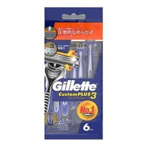 ジレット カスタムプラス3 プレミアムスムース 6本入 P＆GJapan 返品種別A