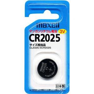 マクセル リチウムコイン電池×1個 maxell CR2025 CR-2025-1BS 返品種別A