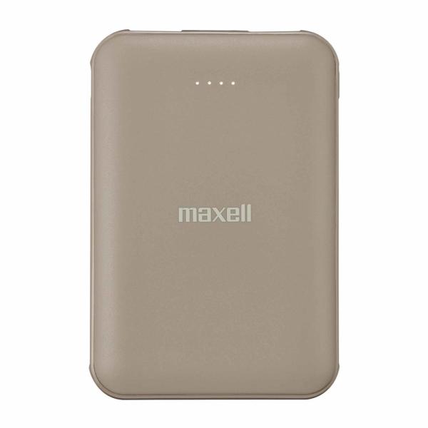 マクセル USB Type-C対応モバイル充電バッテリー 5000mAh(ベージュ) maxell ...