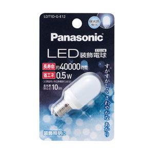 パナソニック LED装飾電球 ナツメ球 0.5W(昼光色相当) Panasonic T形タイプ LDT1D-G-E12 返品種別A｜joshin