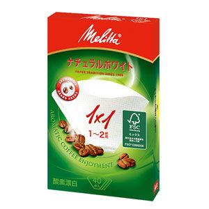 メリタ フィルターペーパー アロマジック ナチュラルホワイト Melitta PA1X1 返品種別A｜joshin