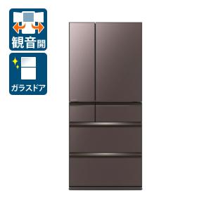 (標準設置料込) 三菱 700L 6ドア冷蔵庫(フロストグレインブラウン) MITSUBISHI WXDタイプ MR-WXD70G-XT 返品種別A