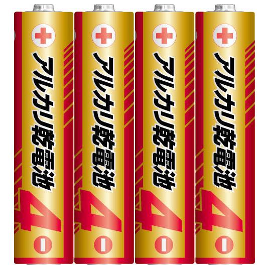 三菱 アルカリ乾電池単4形 4本パック MITSUBISHI Joshin オリジナル Basic ...