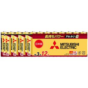 三菱 アルカリ乾電池単3形 12本パック MITSUBISHI アルカリGシリーズ LR6GR/ 1...