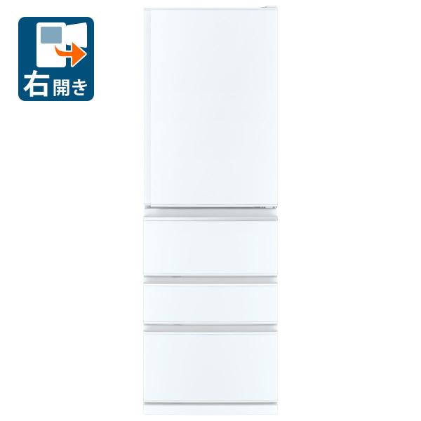 (標準設置料込) 三菱 403L 4ドア冷蔵庫(パールホワイト)(右開き) MITSUBISHI M...