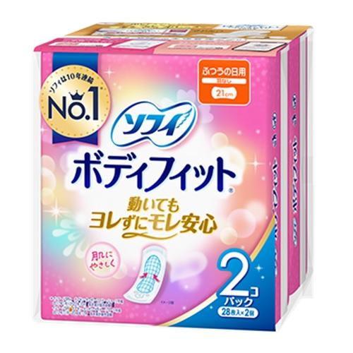ソフィボディフィット ふつうの日用 羽なし 28枚×2個パック ユニ・チャーム 返品種別A