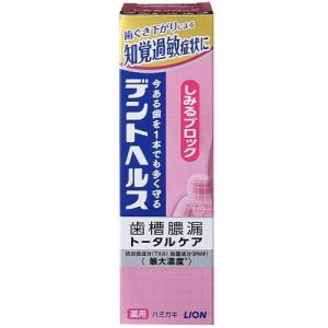 デントヘルス薬用ハミガキ しみるブロック 85g ライオン 返品種別A｜joshin