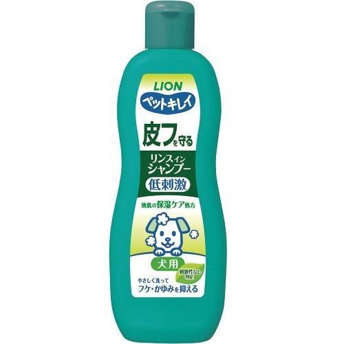 ペットキレイ 皮フを守るリンスインシャンプー 愛犬 ナチュラルハーブの香り 330ml ライオン 返...