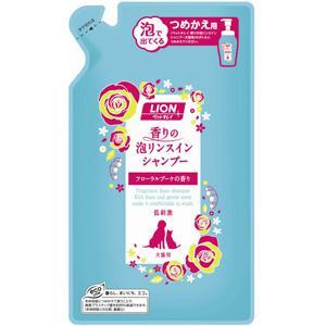 ペットキレイ 香りの泡リンスインシャンプー 犬猫用 フローラルブーケの香り つめかえ用 360ml ライオン 返品種別B｜joshin