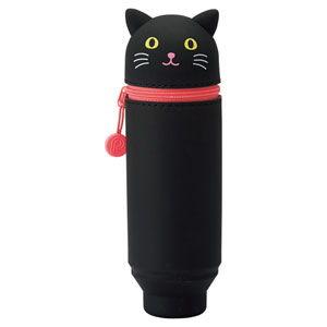 リヒトラブ スタンドペンケース プニラボ(クロネコ) LIHIT LAB SMART FIT PuniLabo A-7712-3 クロネコ 