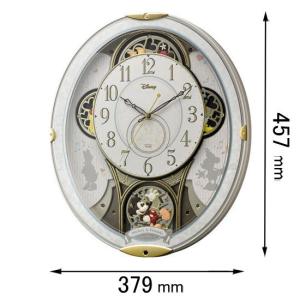 リズム 電波からくり時計 (ディズニー)4MN509MC03 ミッキー＆フレンズM509-03 返品種別A｜joshin