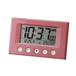 リズム時計 電波目覚まし時計8RZ166SR13 フィットウ...