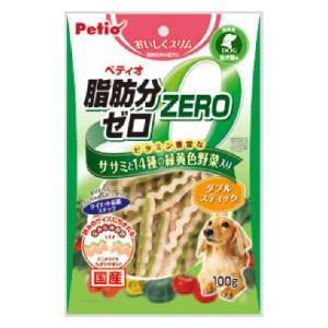 Petio おいしくスリム脂肪分ゼロ ダブルスティック ササミと14種の緑黄色野菜入り 100g ペティオ 返品種別B｜Joshin web