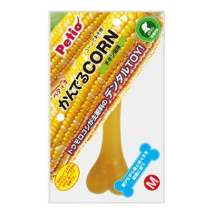 かんでるCORN チキン風味 M 中型犬用 1本入 ペティオ 返品種別B