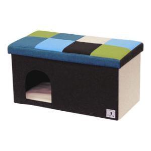 ポルタ ドッグハウス＆スツール ブルーモザイク ワイド ペティオ Porta