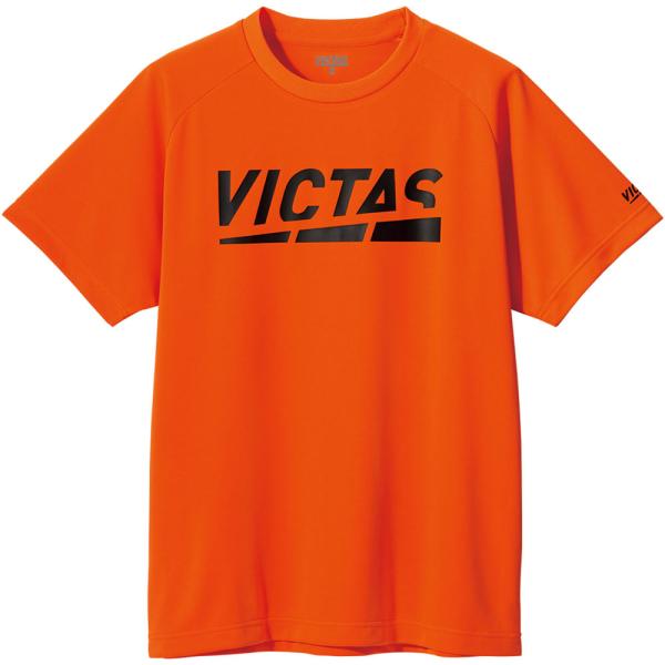 ヴィクタス 男女兼用 卓球用プラクティスシャツ(オレンジ・サイズ：XL) 返品種別A