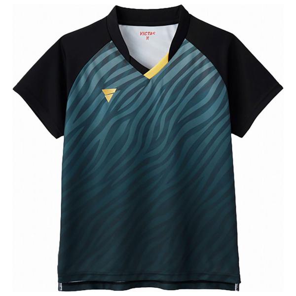 ヴィクタス レディース 卓球 ゲームシャツ V-LGS502(ブラック・サイズ：2XL)  返品種別...
