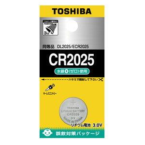 東芝 リチウムコイン電池×1個 TOSHIBA CR2025 CR-2025EC 返品種別A