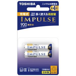 東芝 ニッケル水素電池 単4形(2本入) TOSHIBA IMPULSE 高容量タイプ TNH-4A...
