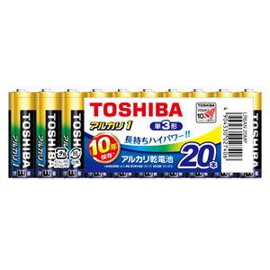 東芝 アルカリ乾電池単3形 20本パック TOSHIBA アルカリ1 LR6AN-20MP 返品種別A｜Joshin web