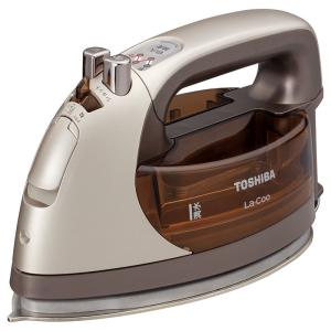 東芝 コードレススチームアイロンサテンゴールド TOSHIBA 美(ミ)ラクル La・Coo TA-FDX950-N 返品種別A